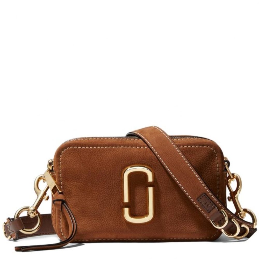 MARC JACOBS The SoftShot 21 Suede Camera Bag